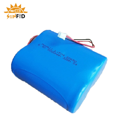 6.4v Lifepo4 रिचार्जेबल लिथियम बैटरी पैक 4500mah 26650