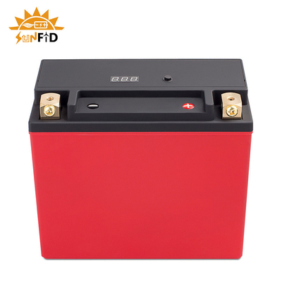 रिचार्जेबल मोटरसाइकिल लिथियम बैटरी 12V 6ah बीएमएस 7-ए स्टार्ट स्टॉप बैटरी के साथ
