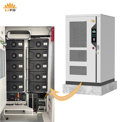 215KWh मॉड्यूलर एकीकृत बैटरी ऊर्जा भंडारण प्रणाली सौर प्रणाली BESS आउटडोर