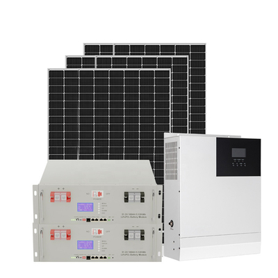3KW ऑफ ग्रिड होम सोलर सिस्टम किट 50HZ 60HZ MPPT 110-250V
