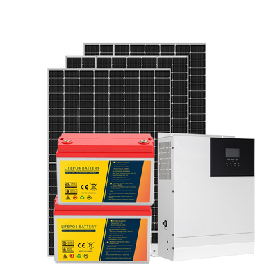 3KW ऑफ ग्रिड होम सोलर सिस्टम किट 50HZ 60HZ MPPT 110-250V