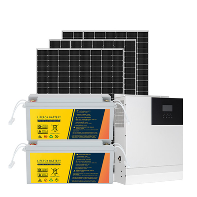 बैटरी के साथ 6KW 5KW ऑफ ग्रिड सोलर पावर सिस्टम फोटोवोल्टिक सोलर पावर सिस्टम