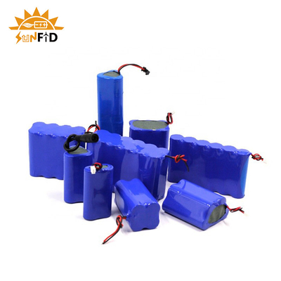 18650 रिचार्जेबल लिथियम बैटरी पैक 3.7V 15.6Ah 1S6P संरक्षित