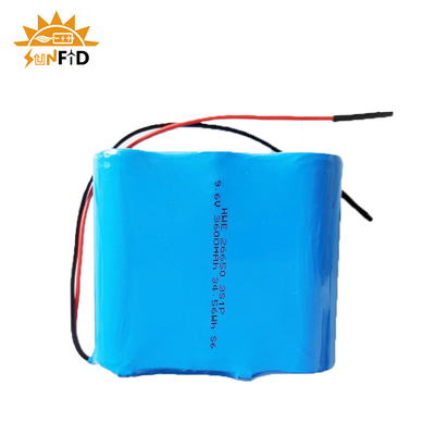 9.6V 3.6Ah रिचार्जेबल लिथियम बैटरी पैक 26650 3S1P Lifepo4