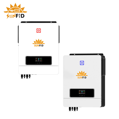 होम एनर्जी स्टोरेज सिस्टम के लिए 10KW हाइब्रिड प्योर साइन वेव सोलर इन्वर्टर