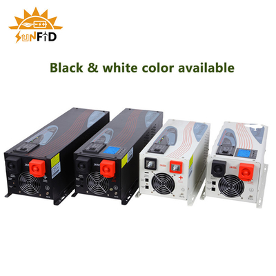 6000W डीसी से एसी शुद्ध साइन वेव पावर इन्वर्टर 24V 48V 120 240V एलसीडी डिस्प्ले के साथ: