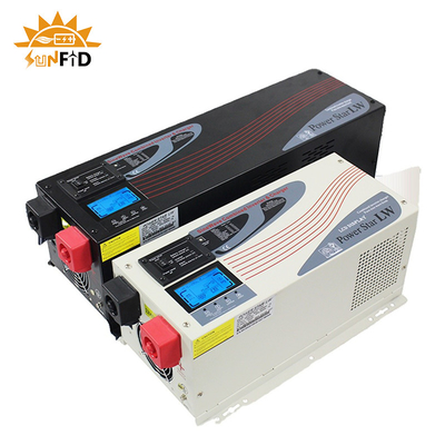 6000W डीसी से एसी शुद्ध साइन वेव पावर इन्वर्टर 24V 48V 120 240V एलसीडी डिस्प्ले के साथ:
