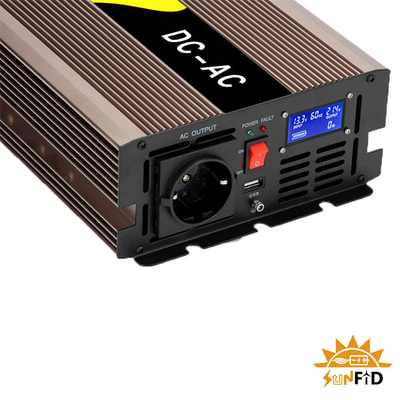 12 वी वोल्ट 2000W शुद्ध साइन वेव पावर इन्वर्टर डीसी से एसी 110V 220V