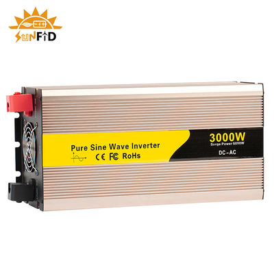 24V 48V 3000 वाट शुद्ध साइन वेव इन्वर्टर 12 वोल्ट डीसी से एसी 110V 220V सौर ऊर्जा