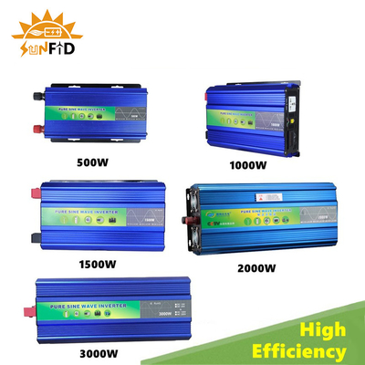 2000W 12V 24V शुद्ध साइन वेव पावर इन्वर्टर 48V DC से AC 110V 220V