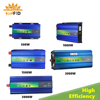 2000W 12V 24V शुद्ध साइन वेव पावर इन्वर्टर 48V DC से AC 110V 220V