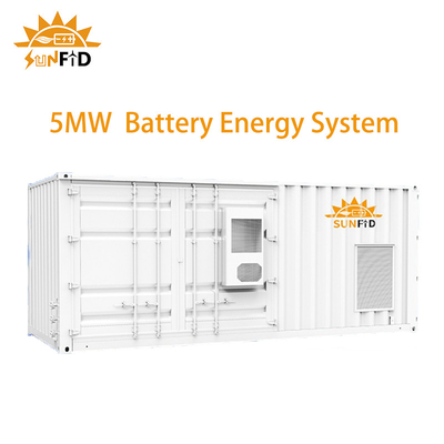 5MWH 30Ft कंटेनर कमर्शियल सोलर बैटरी स्टोरेज सिस्टम BESS
