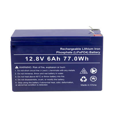 LifePO4 12.8V 6Ah SLA रिप्लेसमेंट इंजन स्टार्टिंग लिथियम बैटरी