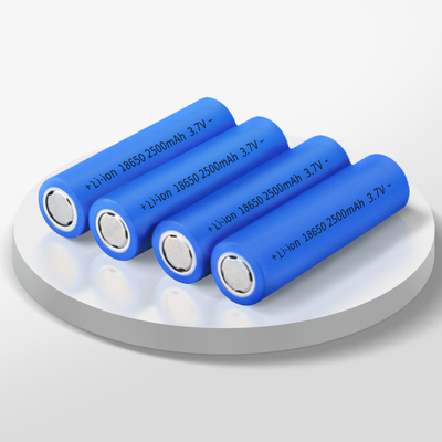 2500mAh Lifepo4 बैटरी सेल 25R रिचार्जेबल 3.7V बेलनाकार 18650