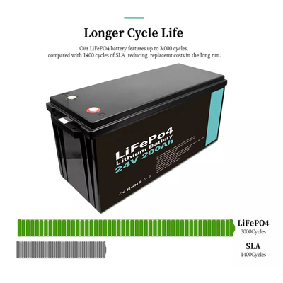 200A लिथियम आयन बैटरी UPS Lifepo4 12V सीसीटीवी मॉनिटर कैम्पिंग के लिए