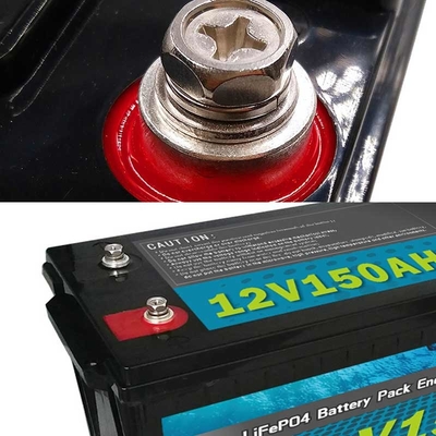 कैंपर वैन 12V 150AH RV सौर ऊर्जा भंडारण प्रणाली के लिए Lifepo4 अवकाश बैटरी