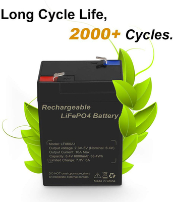 6V मोटरसाइकिल लिथियम बैटरी 6Ah Lifepo4 टैलेंटसेल रिचार्जेबल