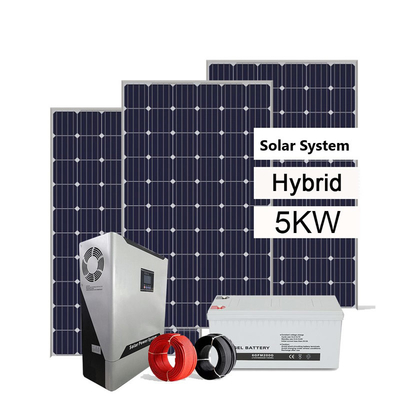 बैटरियों के साथ हाइब्रिड ऑफ ग्रिड सोलर पावर सिस्टम 3KW 5KW 8KW 10KW